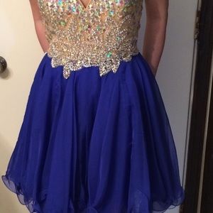 Royal blue homecoming dress